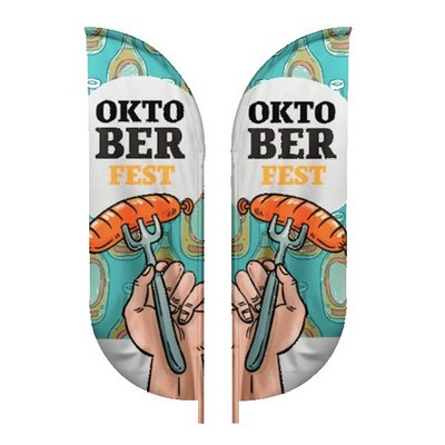 IMPORT 15' Double-Sided Blade Flag with Ground Spike