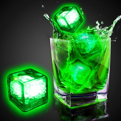 Blank Green Liquid Activated Light Up Ice Cube