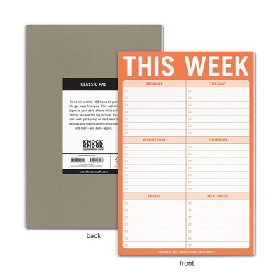 This Week Pad (Orange)
