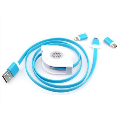 3" 1 Retractable Charging USB cable