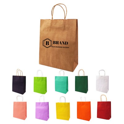 Small Kraft Brown Paper Bag Sack with Handles
