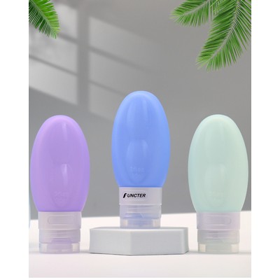 3 OZ Silicone Travel Split Bottles Travel Size for Shampoo,Conditioner,Lotion,Toiletries