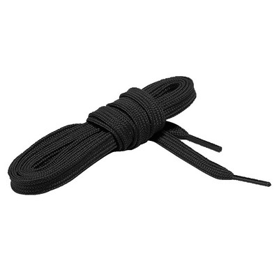 Custom Tubular Shoelace with Screen Print - 3-8" Wide