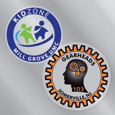 6" x 6" Circle Static Cling