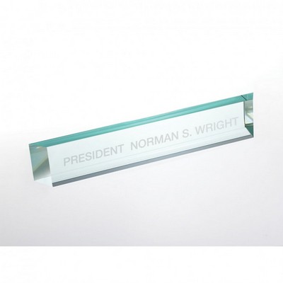 Slant Beveled Nameplate