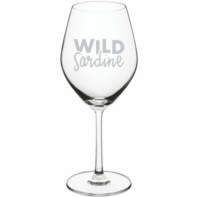 Laser Engraved Acopa Elevation 20 oz. Bordeaux Wine Glass
