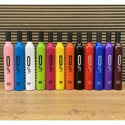 Wine bottle folded vase umbrella