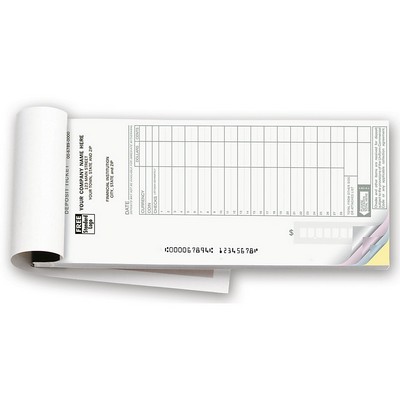 Deposit Ticket Forms - Booked, Maximum Entry Format (3-Part)
