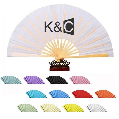 8" Folding Fans Bamboo Handheld