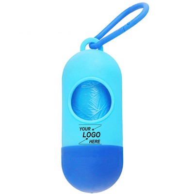 Dog Waste Bag Holder w/Carabiner Clip