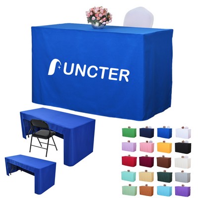 8' Table 3 Sided Fitted Full Color Printed Table Cover