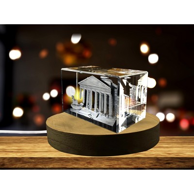 The Pantheon Rome 3D Engraved Crystal Collectible Souvenir
