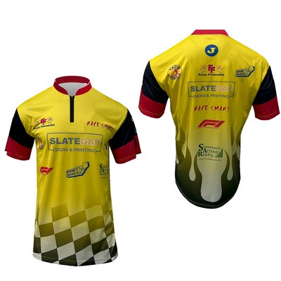 Men/Youth Gamer Short Sleeve Zip Up Shirt