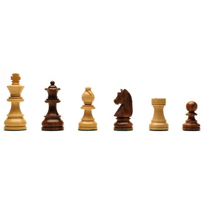 Classic Staunton Chess Pieces - Weighted with 3" King