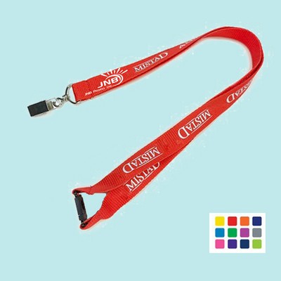 Custom Bulldog Clip Lanyard with Safety Release