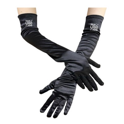 Long Satin Gloves