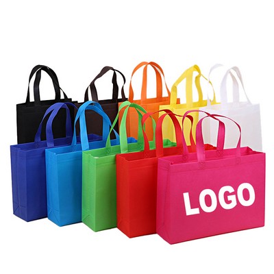 16"x12"x4" Eco-Friendly Reusable Non-Woven Fabric Grocery Shopper Tote Bag