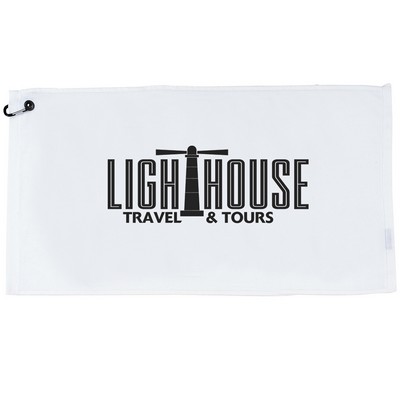 30" x 16" Tour Pro White Golf Towels