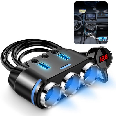 150W Car Charger w/USB Outlets & 12V Power Socket