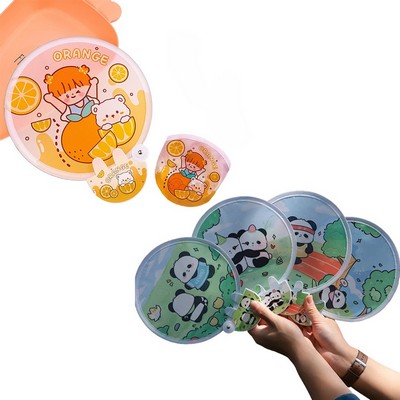 Portable Handheld Round Folding Fan