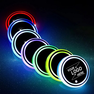 Personalized LED Car Cup Holder Coasters