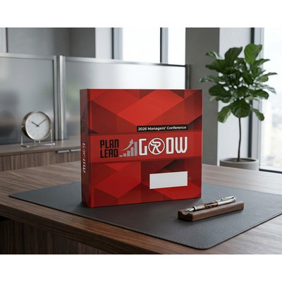 1.5" Round Ring 11" x 8.5" 4 color Turned Edge Binder