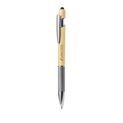 Bamboo Ballpoint Pen with Stylus Tip Pens for Touch Screen 2" 1 Stylus Pen