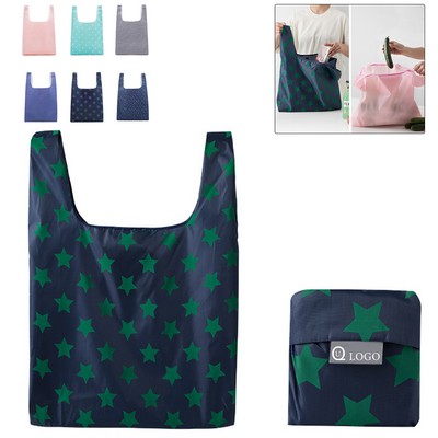 Foldable Shopping Bag w/ Built-in Pocket