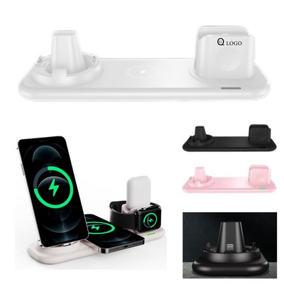 6-In-1 Fast Wireless Charging Station