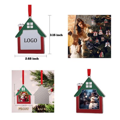 Aluminum House Shape Christmas Pendant