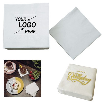 100 Pack 2-Ply Cocktail Napkins