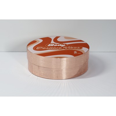 Custom Printed Full Color Round Gift Box - Custom-Sized