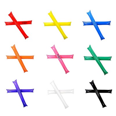 Plastic Inflatable Cheer Sticks Noisemakers For Sporting Events