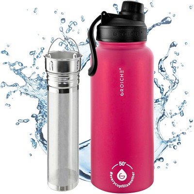 Chicago Steel 32oz Infuser Tumbler - Fuchsia Pink