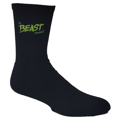 Made in USA Super Soft Cotton Crew Sock w/Full Color Print