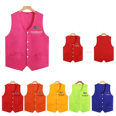 2 Pockets Uniform Volunteer Vest