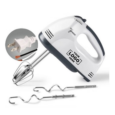 7-Speed Handheld Electric Mixer with Whisk Attachment
