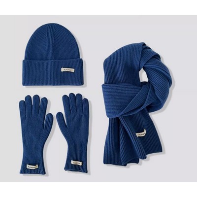 Mitten, hat, scarf winter set