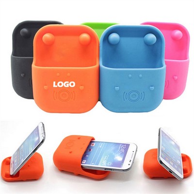 Hippo Shaped Silicone Cell Phone Speaker