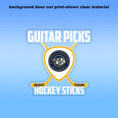 Clear Removable Glass Decals (2"X3") - Removeable. Repositionable. Custom Shape