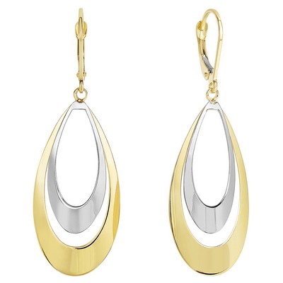 Jilco Inc Two Tone Dangle Earrings