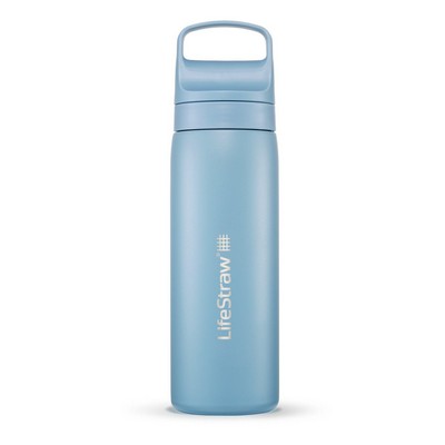 Lifestraw Go 18 Oz. Stainless Steel Water Filter Bottle Icelandic Blue