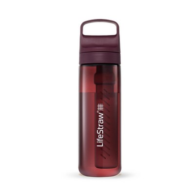 Lifestraw Go 22 Oz. Filtered Water Bottle Merlot Me Away