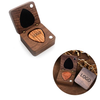 Walnut Guitar Picks In Keepsake Box