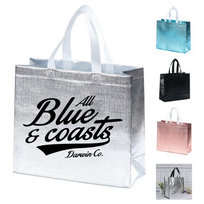 Shimmering Laminated Shopping Bag