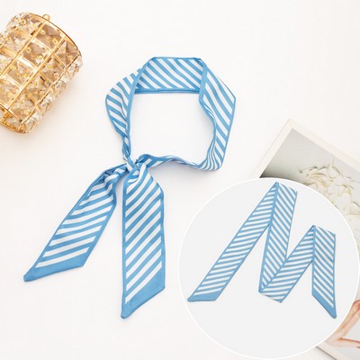 35" x 2" Full Custom Striped Neckerchief Long Hair Ribbon Neck Scarf Handbag Wrap Neck Tie #32