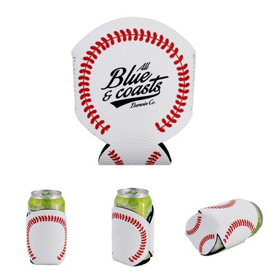 Baseball Stitch Neoprene Can Cooler