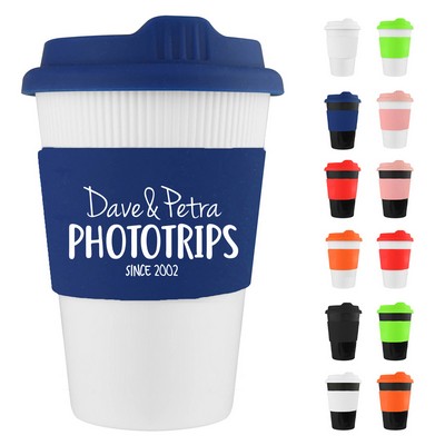 12oz Bamboo Coffee Cup with Silicone Lid