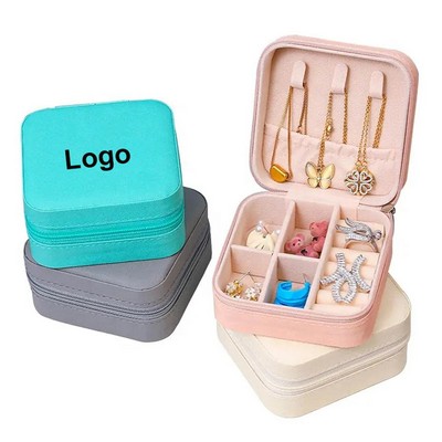 Portable Travel PU Jewelry Box Case Storage Organizer Holder