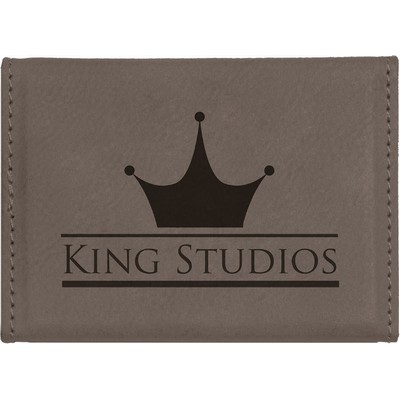 Leatherette Hard Business Card Holder